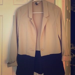 HM dual colored blazer