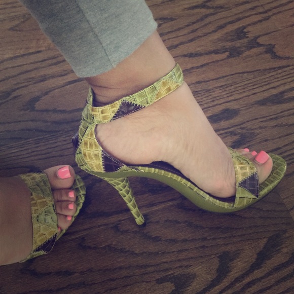 Green & Purple High Heels