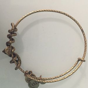 Gold Alex and Ani Bangle. Lightly Worn. 🐍