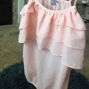 Light pink silk tank