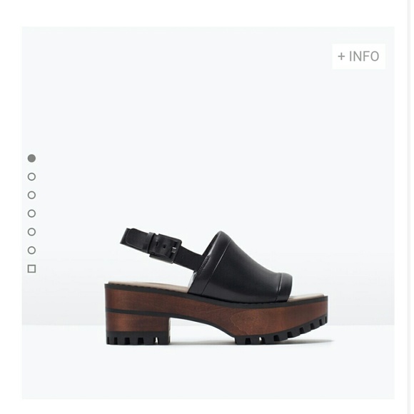 Zara Shoes - RESERVED NIB Zara Leather Platform Sandal