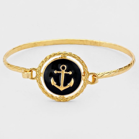 Jewelry - 🎉FLASH SALE🎉 Black Anchor Bracelet