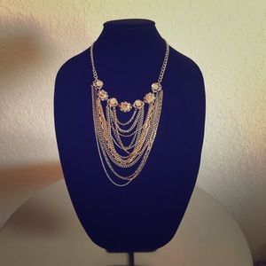 Stunning Multi Chain Statement Necklace!