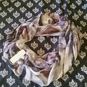 Purple infinity scarf