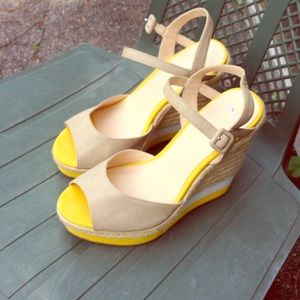 Wedge platform shoes