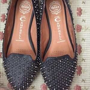 Jeffrey Campbell spikey flats, size 7.5,$75🅿️🅿️