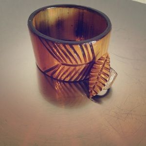 Unique Handmade Wooden Bracelet and Matching Ring!