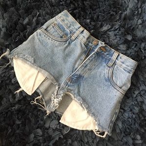 High waisted shorts