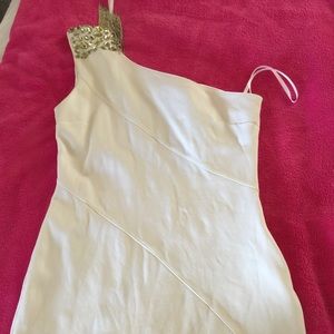 Party white bebe dress
