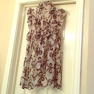 Sheer sleeveless top