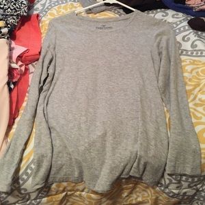 Gray long sleeved t shirt