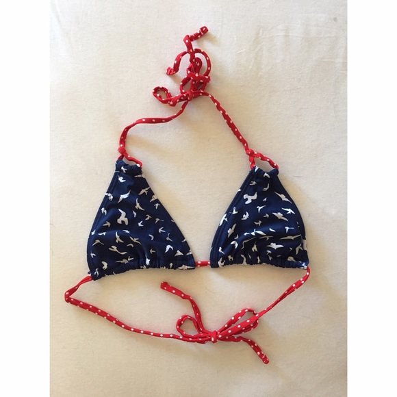 Red White & Blue Bathing Suit Top