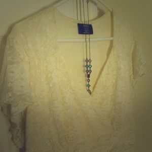 Lace Tea-Length Dress