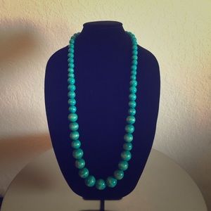 BOGO!!! Teal Wooden Beaded Necklace!