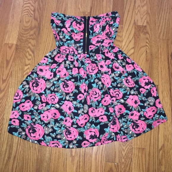 Floral Zipper Skater dress