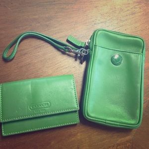 Coach business card holder & matching Camera case