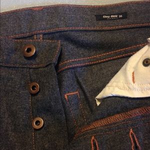 MiuMiu cashmere blend jeans