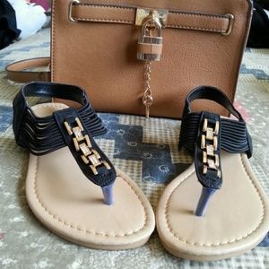 ❎SOLD❎Black summer sandals + discount shipping