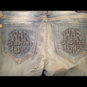 J & company bohemian vintage slightly flared jeans