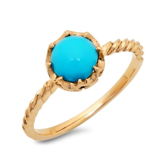 Round Turquoise Fashion Ring