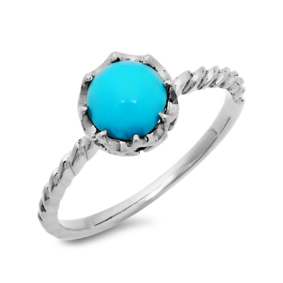 Round Turquoise Fashion Ring