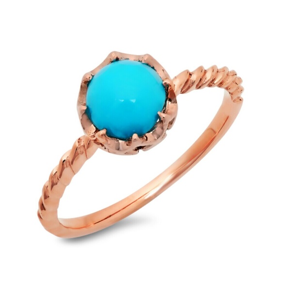 Round Turquoise Fashion Ring