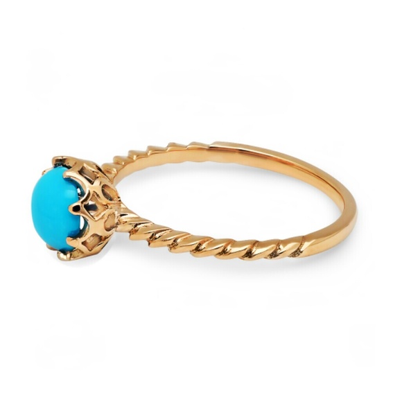Round Turquoise Fashion Ring