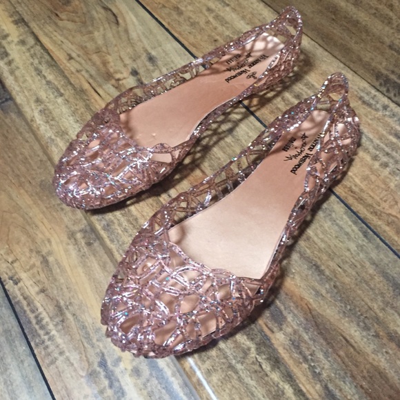 Vivienne Westwood Shoes - Pink Glitter Jellies
