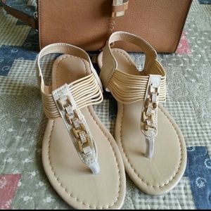 Sand colored summer sandals