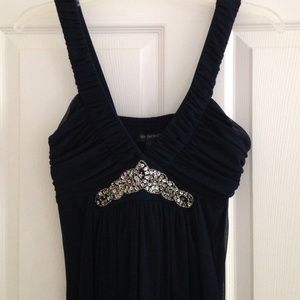 Navy Dress Sequined & Beaded