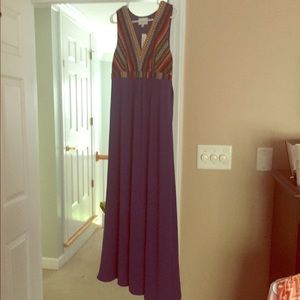 Sabine maxi dress with pretty colored top