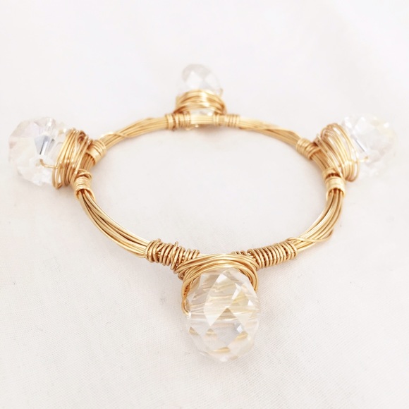 Custom wired Genuine crystal bangles - Picture 2 of 4