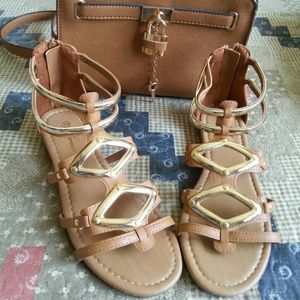 Gladiator brown summer sandals