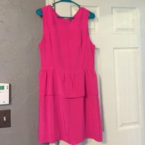 Dresses - Charlie Jade Pink Silk Peplum Dress Dresses - Charlie Jade Pink Silk Peplum Dress