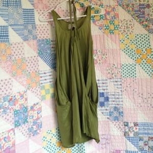Green silk Glam Vintage Soul dress