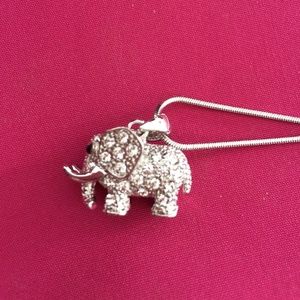 Jeweled Elephant Necklace