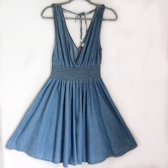 Dresses & Skirts - Denim Dress Skater Style Size 12