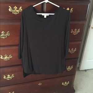 Michael Kors black tunic-  3/4 length shirt