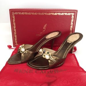 Rene Caovilla Khaki Nappa