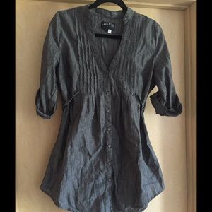 Grey tunic top