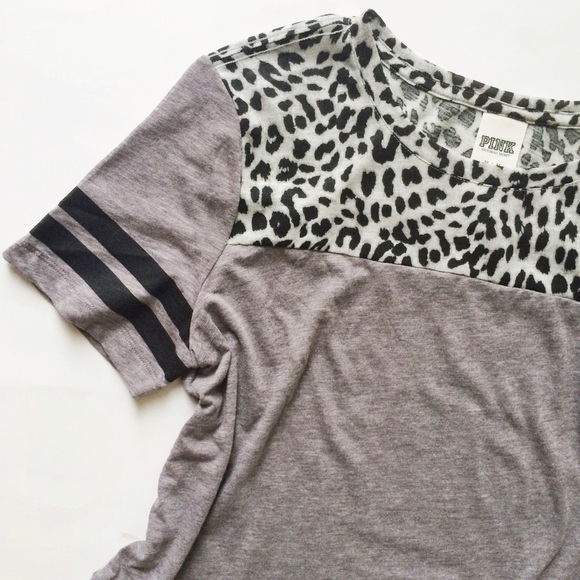 Victoria's Secret Tops - VS Leopard Varsity Tee