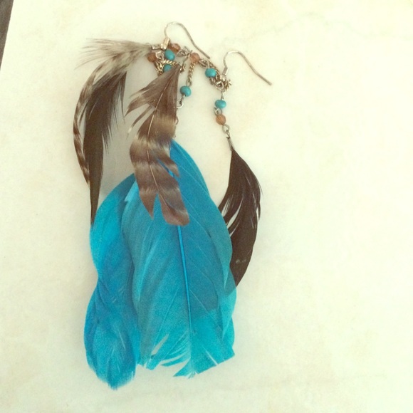 Feather earrings