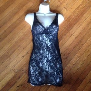 Black Lace Lingerie Top