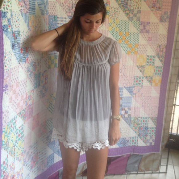 Free people under tank & Pasametes sheer top