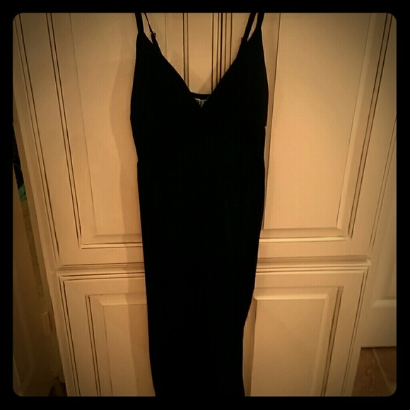 Black maxi dress