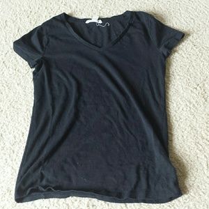 black v neck