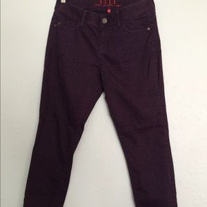 Purple cheetah print jeans