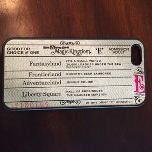 Disney World Vintage Ticket iPhone 5s case.
