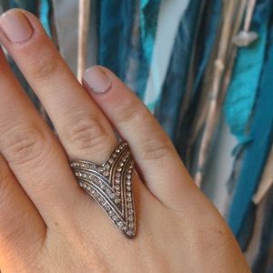 VINTAGE Tribal Inspired Stone Ring