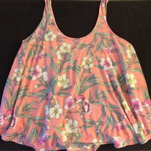 Flowly printed tank with matching soft shorts